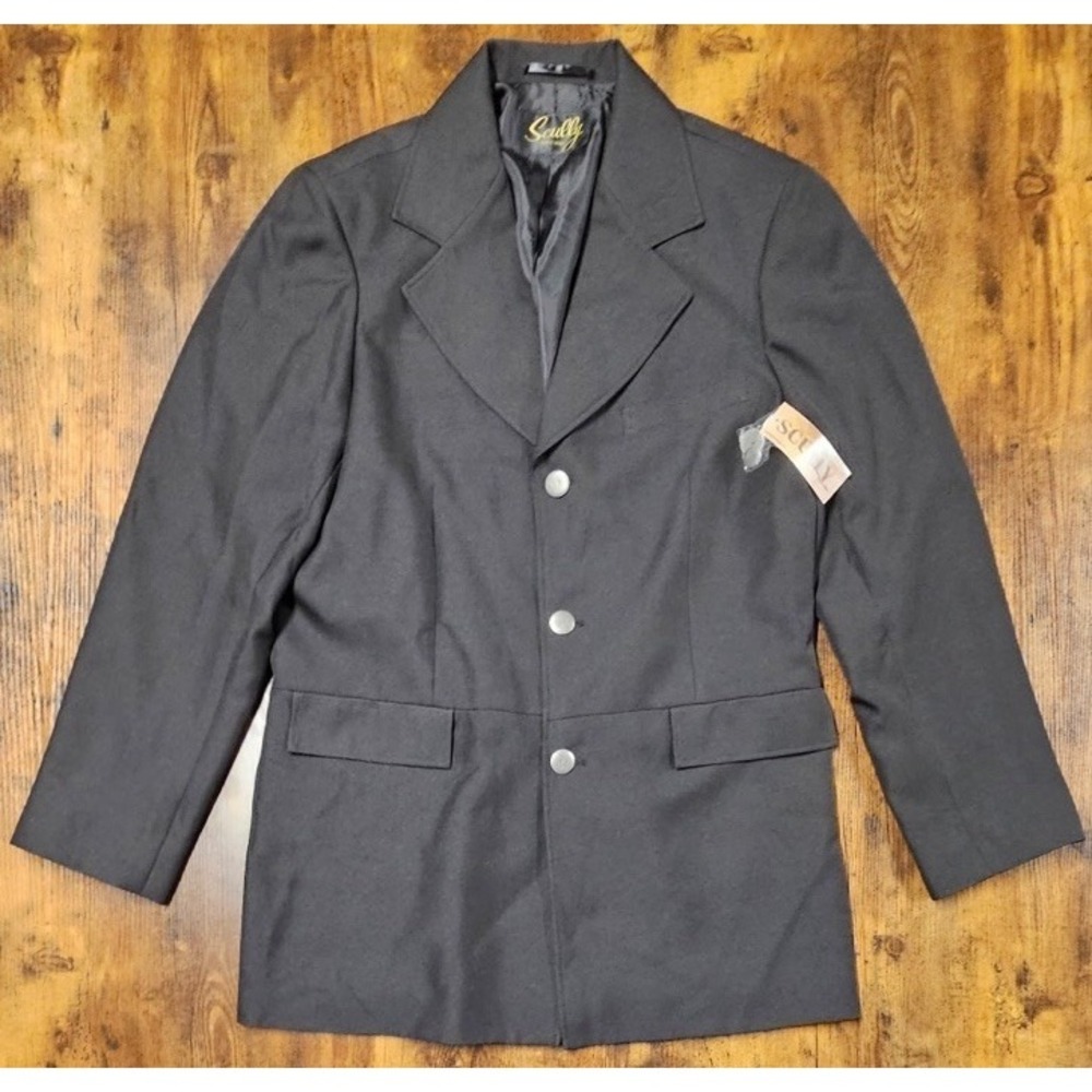 Scully Western Dress Town Coat Men's 40 Black Lined Cowboy Rancher NWT
